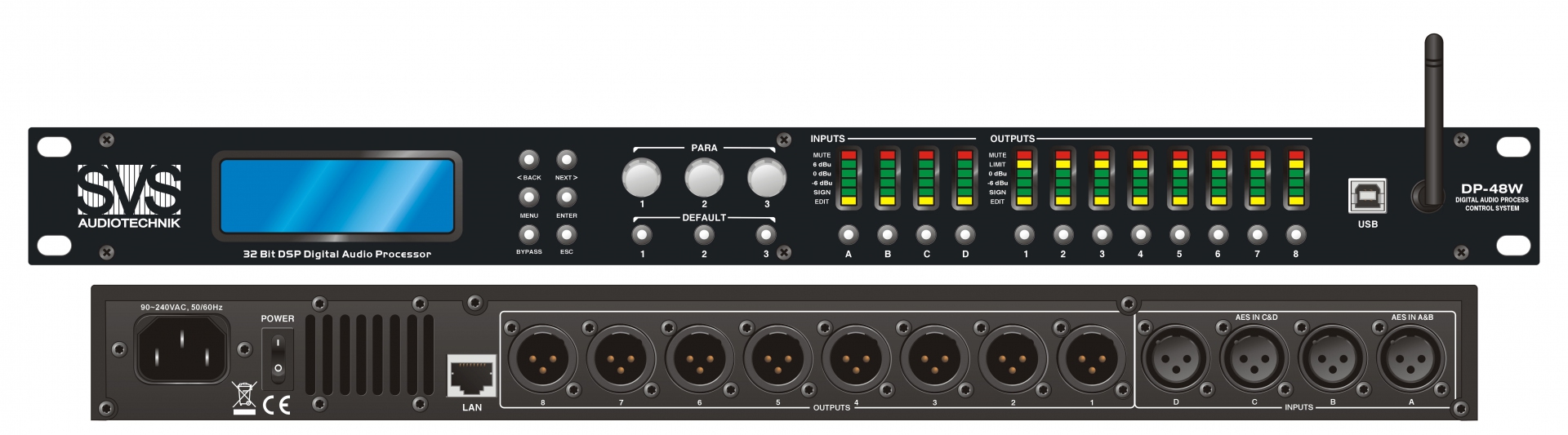 SVS Audiotechnik DP-48W Цифровой процессор: 4 входа 8 выходов в Светогорске