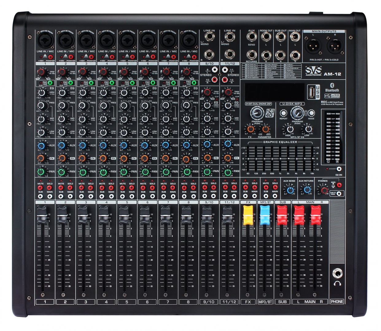 SVS Audiotechnik mixers AM-12 Микшерный пульт аналоговый, 12-канальный в Светогорске