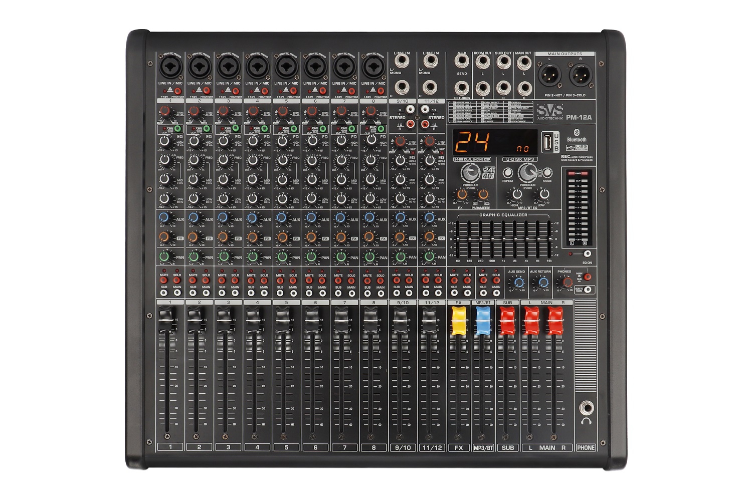 SVS Audiotechnik mixers PM-12A Активный аналоговый микшерный пульт, 12-канальный в Светогорске